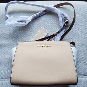 Rare Color combo - Michael Kors Selma Medium Saffiano Leather Crossbody Bag